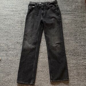 Zara Women's Black Straight Leg Jeans